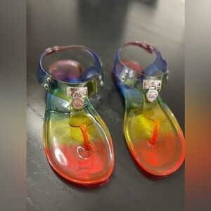 Girls Micheal Kors Rainbow Sandals